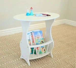 Kids Side End Table For Small Spaces Nursery Bedside Books Lamp Nightstand NEW - Picture 1 of 5