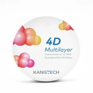 4D Multilayer Zirconia Discs Blocks 98mm Translucence 43%-58% of Lab Materials - Picture 1 of 8