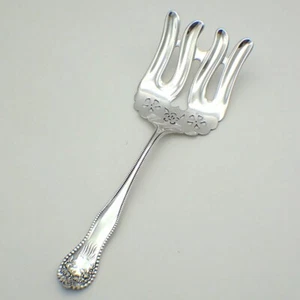 Lancaster Asparagus Serving Fork Gorham Sterling Silver Mono GWW EMcN - Picture 1 of 5