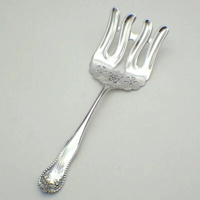 Lancaster Asparagus Serving Fork Gorham Sterling Silver Mono GWW EMcN Foto 1 de 4