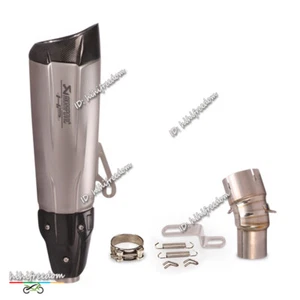 Slip On For BMW R1250GS R1250RT/RS 2019-2023 Exhaust 550MM Muffler Mid Link Pipe - Picture 1 of 14