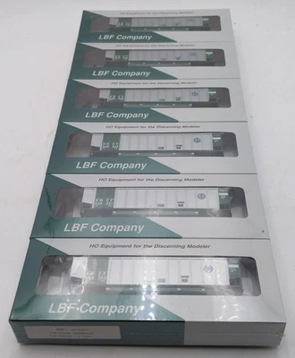 LBF Company HO BNSF Johnstown Coal Porter 6 Pack Hoppers 818-64 MT/Box - Image 1 of 2
