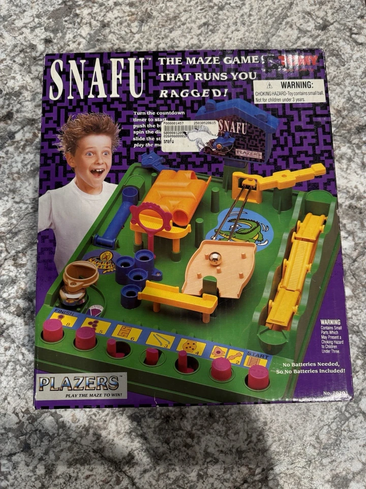VINTAGE Snafu Tomy Screwball Scramble Run Yourself Ragged Marble Maze - Image 1 of 4