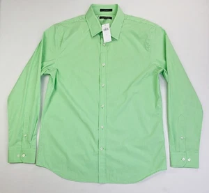 Camisa Banana Republic Slim Flex Fit Talla Grande Para Hombre Verde Blanco Cuadros Tech Nueva con Etiquetas - Imagen 1 de 11