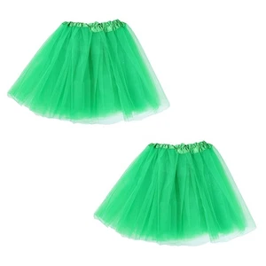 2 Pcs Princess Dress TUTU Skirt Child Layered Ballet Tulle Gymnastics - Picture 1 of 12