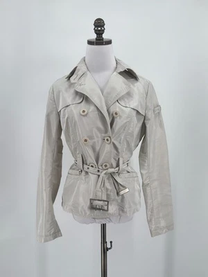 Chaqueta Abrigo Peuterey Arboles Mujer Gris Cuello Cinturón Talla 44 EE. UU. 8 Foto 1 de 4