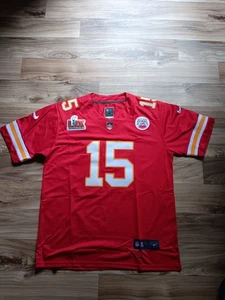 PATRICK MAHOMES #15 Kansas City Chiefs Red Home Jersey Men's Size Medium - Picture 1 of 2