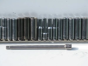 CRAFTSMAN + HUSKY 20 Piece Metric & Standard 1/4" Dr. Deep Socket Set - Picture 1 of 15
