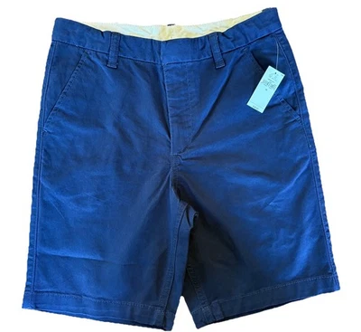 Pantalones Cortos Gap Niños Talla 16 (2 Pares: Azul y Gris) Frente Plano Elegante Uniforme Pantalones Cortos Foto 1 de 4