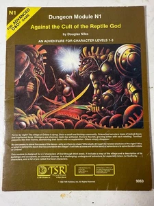 Dungeons & Dragons Dungeon Modul N1 Gegen den Kult des Reptiliengottes 1982 - Bild 1 von 2