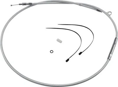 Cable de embrague trenzado HE cromo esterlina 66,6875 pulgadas 32 Road King personalizado 04-06 Foto 1 de 4