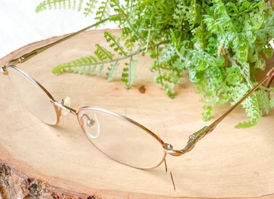 Óculos ovais Elizabeth Arden EA1005-1 51-18-130 armação dourada aro completo - Imagem 1 de 4