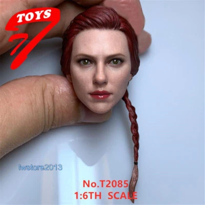 1:6 T2085 Black Widow Scarlett Johansson Head Sculpt For 12" Female PH TBL Body - Image 1 of 4