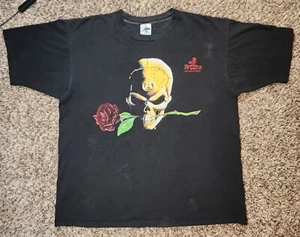 Vintage Alchemy Gothic 1994 Dark Rose Skull Punk Grunge Skater Sz XL USA MADE - Picture 1 of 10