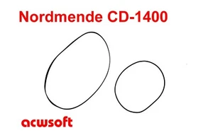 Correas para Nordmende CD 1400 Tapedeck  - Imagen 1 de 1