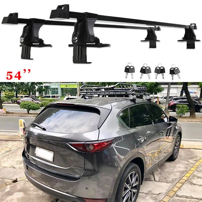 Portaequipajes de carga barra transversal de 54" con bloqueo para Mazda CX-5 CX-9 Foto 1 de 4