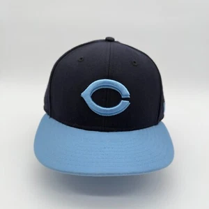 Vintage New Era 59FIFTY Cincinnati Reds Cap Mütze 8 schwarz blau MLB 100% Wolle *lesen - Bild 1 von 10