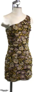 Mini Vestido Zara Un Hombro Multicolor Floral Fiesta Clubbing Nuevo con Etiquetas Talla S - Imagen 1 de 6