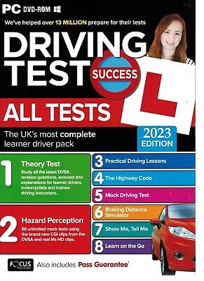 Driving Theory Test Success All Tests And Hazard Perception 2023 PC DVD-ROM*Atpc • 8.55£