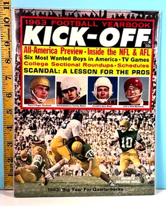 🔥 1963 Football Yearbook Kick-Off Pro & College Roger Staubach Cvr HIGH GRADE🔥 - Picture 1 of 1