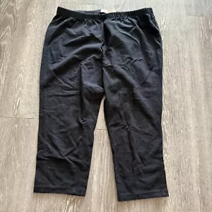 Vintage Y2K No Boundaries Leggings Womens - Size L Crop Capri Black - Picture 1 of 6