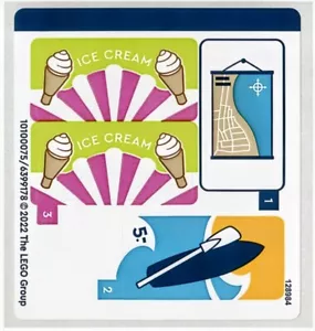 New LEGO CITY TOWN Sticker Sheet For Set 60328 Beach Lifeguard Station - Picture 1 of 1