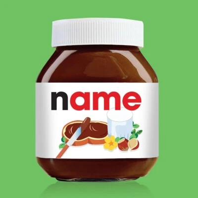 Personalised Nutella Original Label - 750g Nutella Jar! - Image 1 of 2
