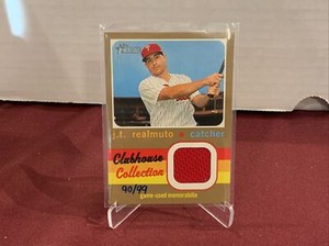 2020 Topps Heritage Clubhouse Collection Relics Gold /99 JT Realmuto #CCR-JRE
