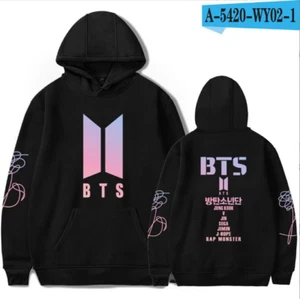 BTS Sweatshirt Hooded Sweatshirt Sweatshirt Long Sleeves Brithday Present Kid - Picture 1 of 9