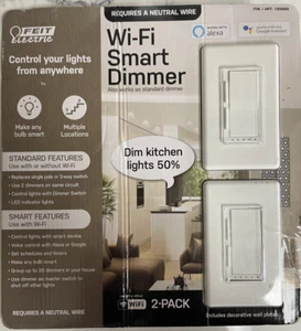 Feit Electric Wi-Fi Smart Dimmer 3-Way Single Switch Alexa with Google Assistant - Picture 1 of 2