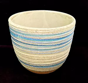 Cuenco texturizado a rayas vintage Rosenthal Netter Aldo Londi Bitossi Italia A264 - Imagen 1 de 8