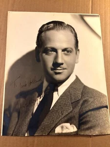 Melvyn Douglas Very Rare Very Early Autographed Ovrersize 10/13 Photo 40s Ninotc - Picture 1 of 8
