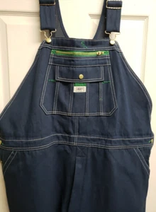 NWT LIBERTY SIZE 50X30 MEN'S STONEWASHED DENIM BIB OVERALLS - Picture 1 of 17