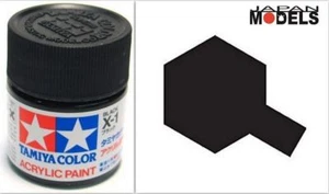 Acrylic Paint - Colore Acrilico Vernice 10ml X-1 X1 BLACK 81501 Tamiya - Imagen 1 de 1