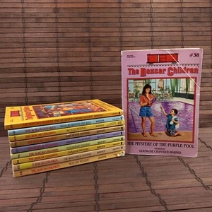 Lot 10 The Boxcar Children Chapter Books 6 7 11 12 13 14 15 17 21 38 Warner - Picture 1 of 11