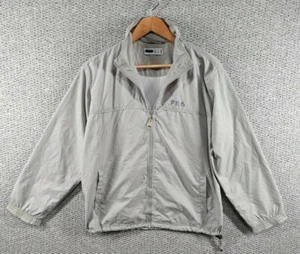 FILA Vintage Boys Grey Windbreaker Nylon Full Zip Rain Coat Jacket Age 13 14 Y - Picture 1 of 12