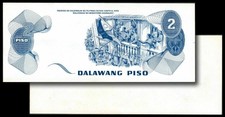 2 Pesos Ang Bagong Lipunan Series COLOR PROOF SPECIMEN Banknote 