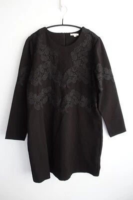 Bohemian Traders Dress XXL 18 Black Stretch Paisley Lace Event Corporate Plus - image 1 of 4