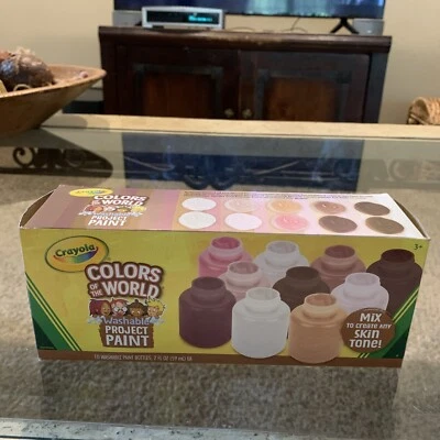 Crayola Colores del Mundo Colores Surtidos Proyecto Pintura Lavable 10 Botellas Foto 1 de 4