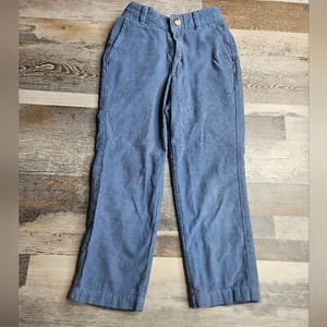 Little English Pants Modern Fit Corduroy Cornflower Blue Adjustable Waist Size 6 - Picture 1 of 6