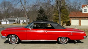 1961-1964 Impala, Bonneville, 88 Convertible Top Plastic Window & Pads Black - Picture 1 of 1