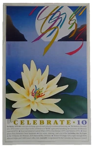 aRT CARTEL IMPRESO CELEBRAR 10 BERKELEY MENSUAL 1980 CELEBRACIÓN GILBERT neocurio - Imagen 1 de 14