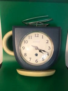 Orologio da parete o da banco tazza caffè caldo vapore Ingraham quarzo decorazione cucina - Foto 1 di 6
