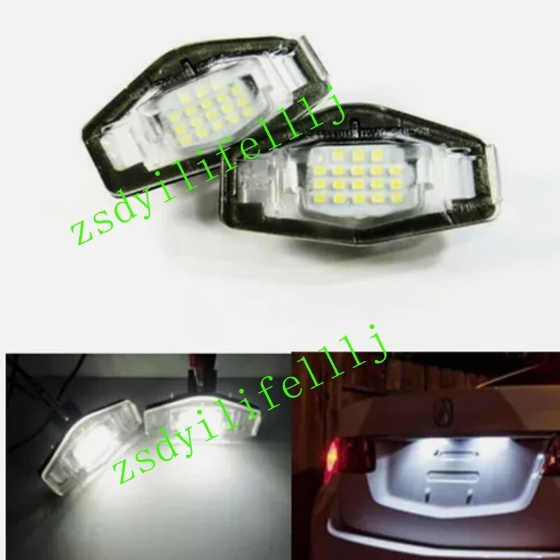 2x Para Honda Accord 2003-2016 Coche Placa Trasera Lámpara Luz LED Cubierta Blanca Foto 1 de 1