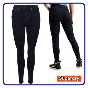 Superdry Womens High Rise Skinny Jeans - Indigo - Size: 26/32 - RRP £79.99 - Picture 1 of 4