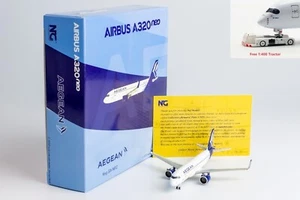 1:400 NG Models NG15038 Aegean Airlines A320neo SX-NEC+Free Tractor - Picture 1 of 9