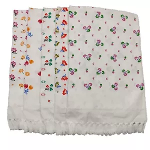 Cotton Flower Printed Soft Cotton Bath Towels ( Set of 5, Size: 75 X 150 cm ) - Picture 1 of 6