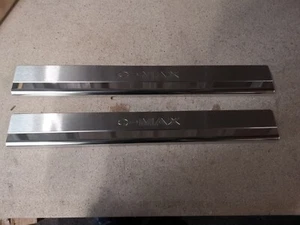 Originarie Ford C-Max Acciaio Inox Piastre Graffi Porta Anteriore con Logo 1696414 - Foto 1 di 6