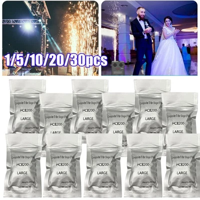 200g/Bag Cold Spark Machine Ti Powder 2-5M Range Stage Effect Outdoor - Image 1 of 4