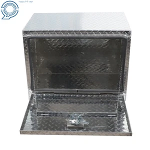 24"x17"x18" ALUMINUM PICKUP TRUCK TRUNK BED TOOL BOX TRAILER STORAGE & LOCK - Picture 1 of 22